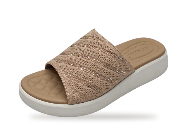 Mule plateforme texturée