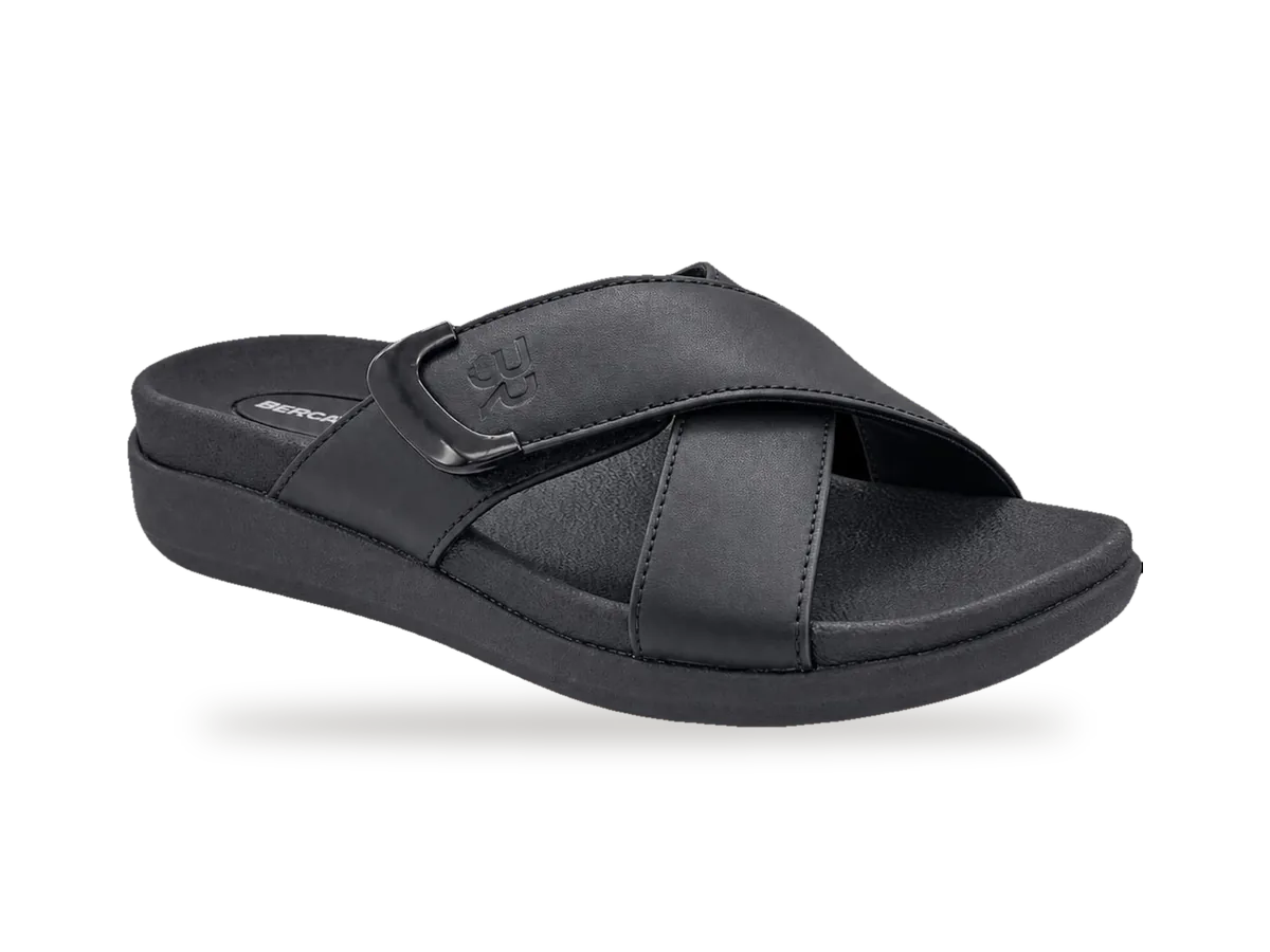 Mule croisée Fit2 Noir, profil