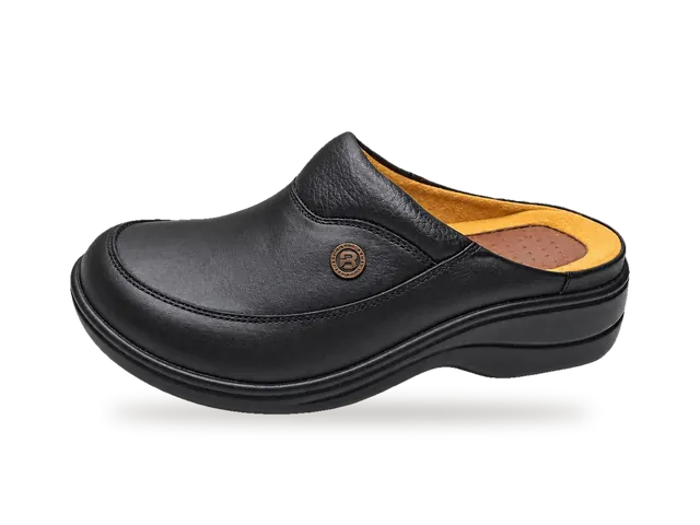 Sabot cuir à élastique