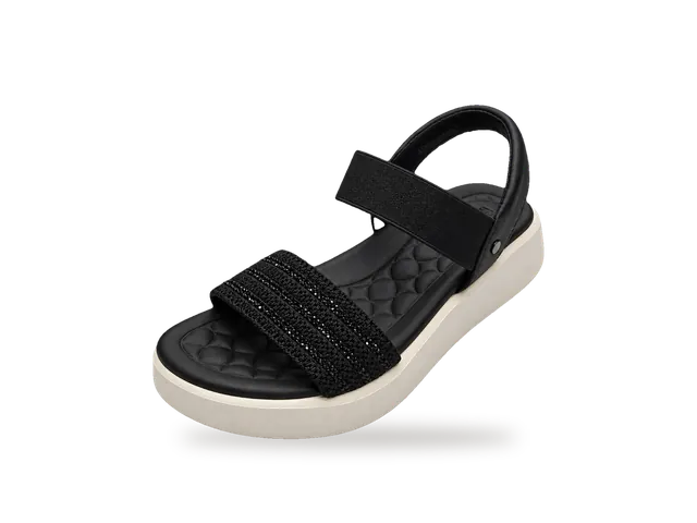 Sandale plateforme bride élastique