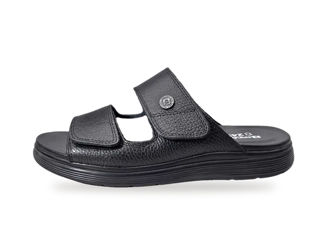 Sandale compensée cuir homme